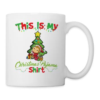 Ceci est ma chemise de pyjama de Noël pyjama pyjama - Mug blanc - blanc - Droite