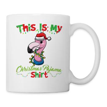 Ceci est ma chemise de pyjama de Noël pyjama pyjama - Mug blanc - blanc - Droite