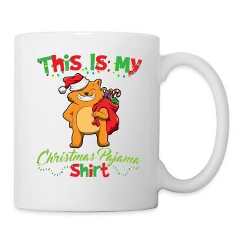Ceci est ma chemise de pyjama de Noël pyjama pyjama - Mug blanc - blanc - Droite