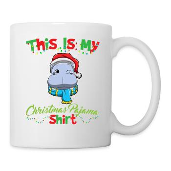 Ceci est ma chemise de pyjama de Noël pyjama pyjama - Mug blanc - blanc - Droite