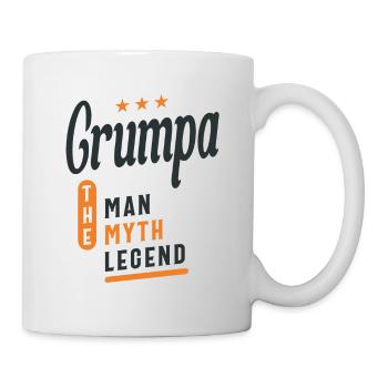 Grumpa The Man Myth Legend - Grandpa Dad - Mug - white - Right