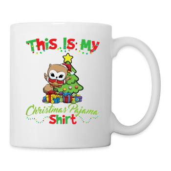 Ceci est ma chemise de pyjama de Noël pyjama pyjama - Mug blanc - blanc - Droite