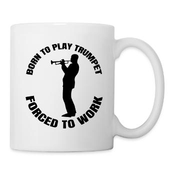 Trumpet Music Instrument Funny Musician Saying - Mug - white - Right