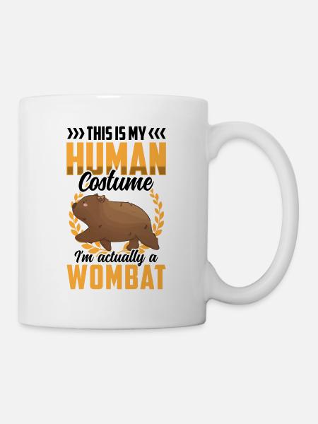 Wombat juste un costume marsupial Wombat - Mug blanc - blanc