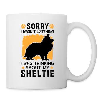 I thought of my Shetland Sheepdog - Mug - white - Right