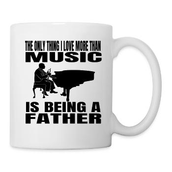 Musik Music Musiklehrer Spruch Musizieren Musiker - Tasse - Weiß - Rechts