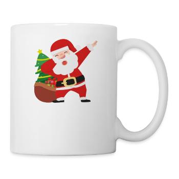 Merry Christmas Lustiges Weihnachtsshirt - Tasse - Weiß - Rechts