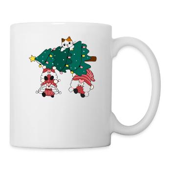 Merry Christmas Lustiges Weihnachtsshirt - Tasse - Weiß - Rechts