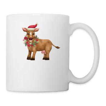 Merry Christmas Lustiges Weihnachtsshirt - Tasse - Weiß - Rechts