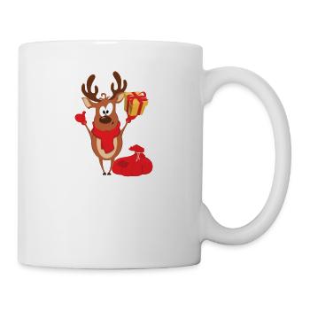 Merry Christmas Lustiges Weihnachtsshirt - Tasse - Weiß - Rechts