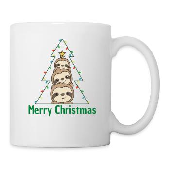 Sloth Christmas tree Christmas animals Sloths - Mug - white - Right