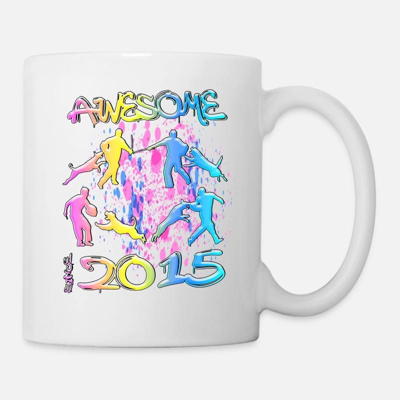 Awesome since 2015. Agility, Hundetraining - Tasse - Weiß