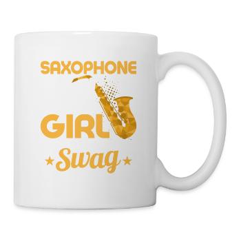 Saxophone Girl Just a Normal Girl But With More Sw - Tasse - Weiß - Rechts