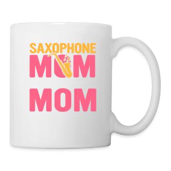 Saxophone Mom Like A Normal Mom But Saxier Saxopho - Tasse - Weiß - Rechts