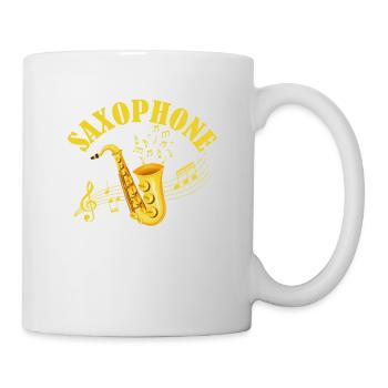 Saxophone L’instrument pour les personnes intelligentes Sa - Mug blanc - blanc - Droite