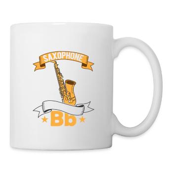 Without My Saxophone Life Would Bb Player Sax - Mug - white - Right