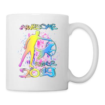 Génial depuis 2019. Agilité, Hundetraining - Mug blanc - blanc - Droite