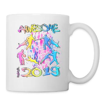 Génial depuis 2019. Agilité, Hundetraining - Mug blanc - blanc - Droite