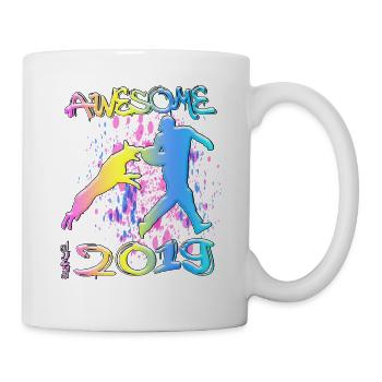 Génial depuis 2019. Agilité, Hundetraining - Mug blanc - blanc - Droite