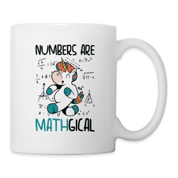 Mathématiques Nombre Amoureux Mathématiques Licorne - Mug blanc - blanc - Droite