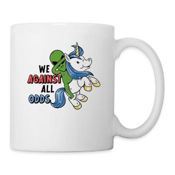 Regenbogen Tier Fee Einhorn Liebhaber Alien - Tasse - Weiß - Rechts