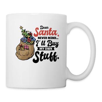 Lieber Weihnachtsmann Weihnachtsgeschenk-Feier - Tasse - Weiß - Rechts