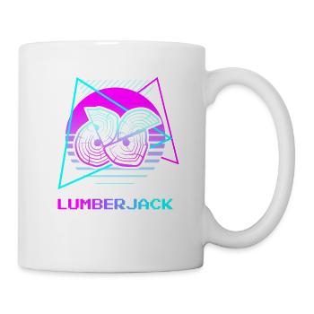 Retro Holzfäller Holzbearbeitung Holzbearbeitung Logger - Tasse - Weiß - Rechts