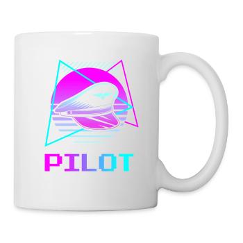 Retro Pilot Aviation Pilots - Mug - white - Right