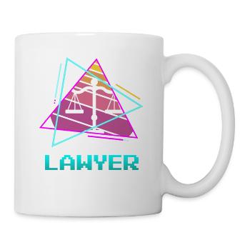 Retro Rechtsanwalt Rechtsanwalt - Tasse - Weiß - Rechts