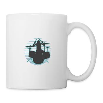 It's okay if you don't left drum set drummer - Mug - white - Right