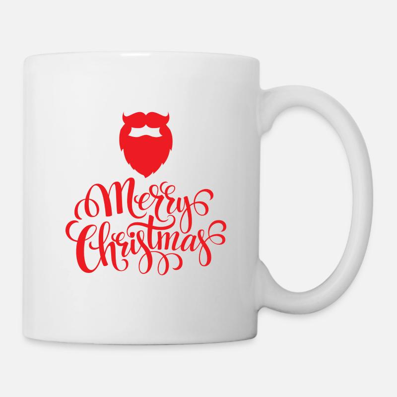Noël design barbe de Père Noël - Mug blanc - blanc