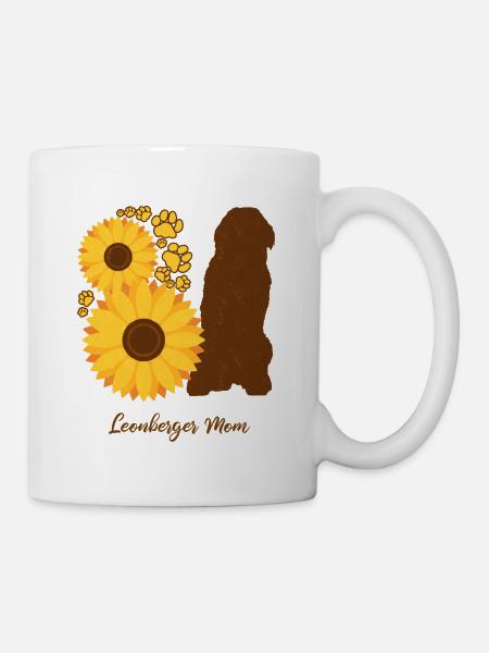Sonnenblumenmutter - Leonberger - Tasse - Weiß