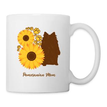 Sonnenblumenmutter - Pommern - Tasse - Weiß - Rechts