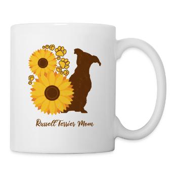 Mère tournesol - Russell Terrier - Mug blanc - blanc - Droite