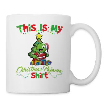 Ceci est ma chemise de pyjama de Noël pyjama pyjama - Mug blanc - blanc - Droite