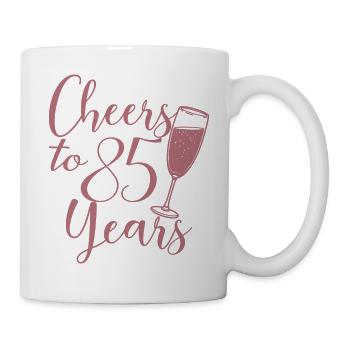 85e anniversaire Femmes Son anniversaire Fille 85 ans - Mug blanc - blanc - Droite