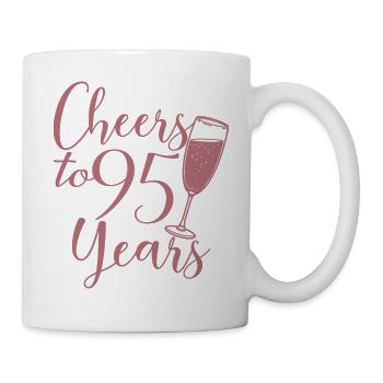 95th Birthday Women Her Birthday Girl 95 Years Old - Mug - white - Right