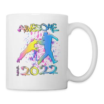 Awesome since 2022. Agility, Hundetraining - Mug - white - Right
