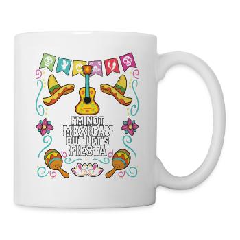 Je ne suis pas mexicain mais laisse Fiesta Mexico Pride - Mug blanc - blanc - Droite