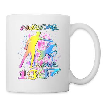 Génial depuis 1997. Agilité, Hundetraining - Mug blanc - blanc - Droite