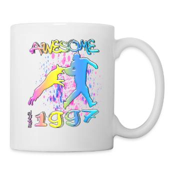 Génial depuis 1997. Agilité, Hundetraining - Mug blanc - blanc - Droite