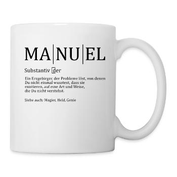 Erzgebirge Manuel - Tasse - Weiß - Rechts