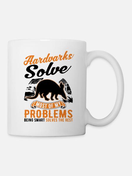 Erdferkel Geschenk Aardvark - Tasse - Weiß