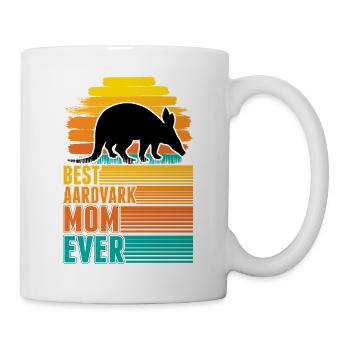 Best Aardvark Mom Ever Erdferkel Mama - Tasse - Weiß - Rechts