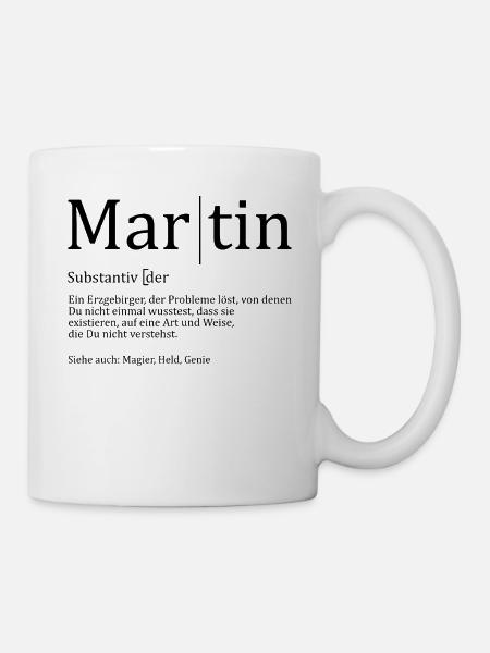 Erzgebirge Martin - Tasse - Weiß