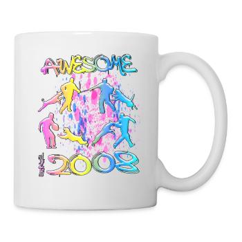 Génial depuis 2008. Agilité, Dressage de chiens - Mug blanc - blanc - Droite