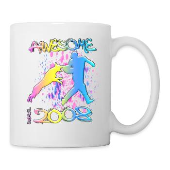 Awesome since 2008. Agility, Hundetraining - Mug - white - Right