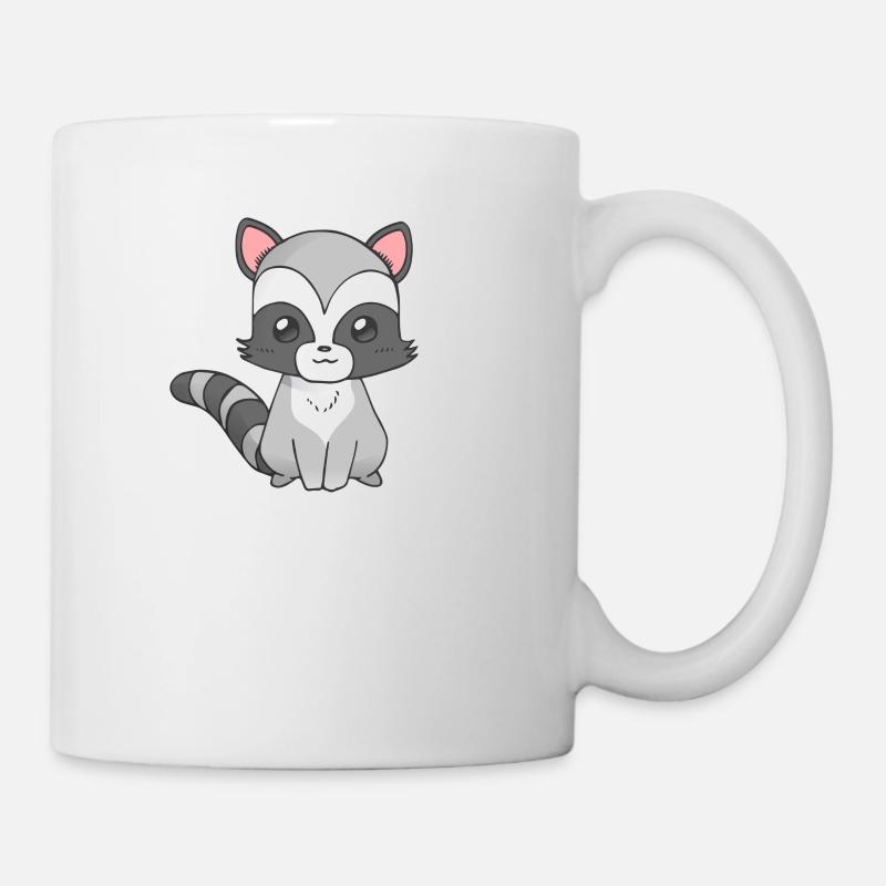 Waschbär Kind - Tasse - Weiß