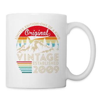 Original-Jahrgang im Jahr 2009 - Tasse - Weiß - Rechts