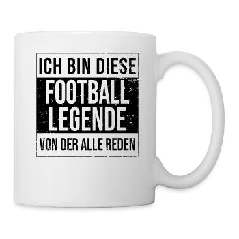 Football-Rugby Spieler Geburtstag geboren Legende - Tasse - Weiß - Rechts